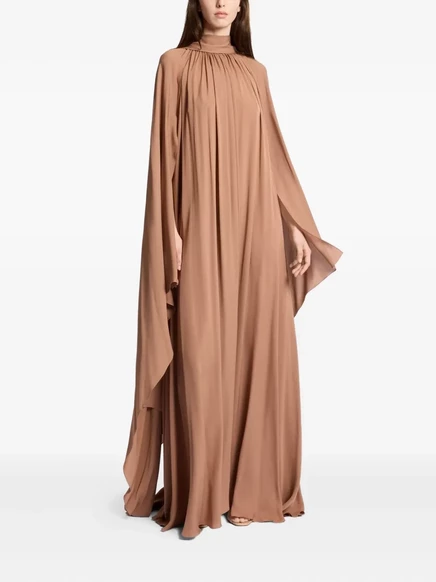 Женское платье-кейп Elie Saab, бежевое