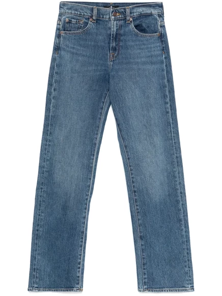 Женские джинсы 7 For All Mankind Tess прямого кроя, синие