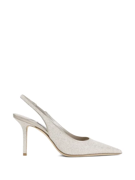 Женские туфли Jimmy Choo с блёстками, серебристые