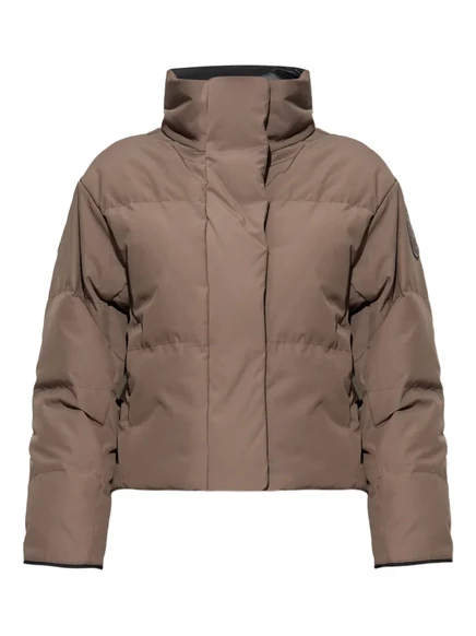Пуховик с нашивкой с логотипом Canada Goose grey