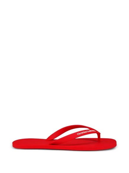Мужские сланцы Christian Louboutin, красные