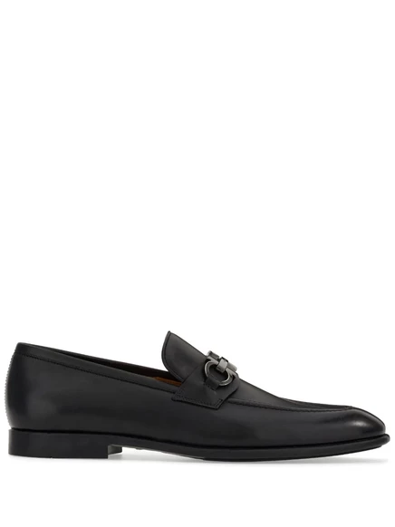 Мужские лоферы Ferragamo Gancini Horsebit, коричневые