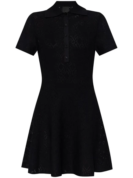 Жаккардовое платье с монограммой Givenchy black