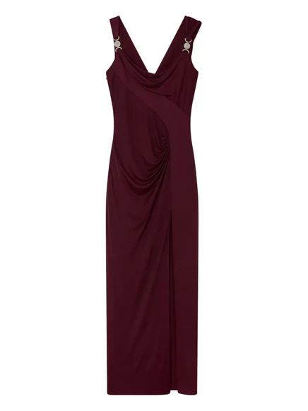 Женское платье Versace Medusa, макси, фиолетовое