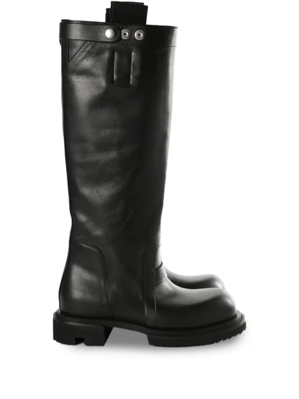 Женские высокие сапоги Rick Owens с ремешками, черные