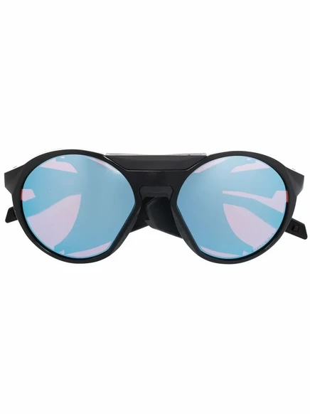 Унисекс солнцезащитные очки Oakley круглые, черные