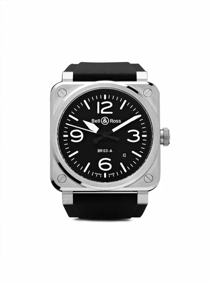 Мужские часы Bell & Ross BR 03 41 мм автомат, черный