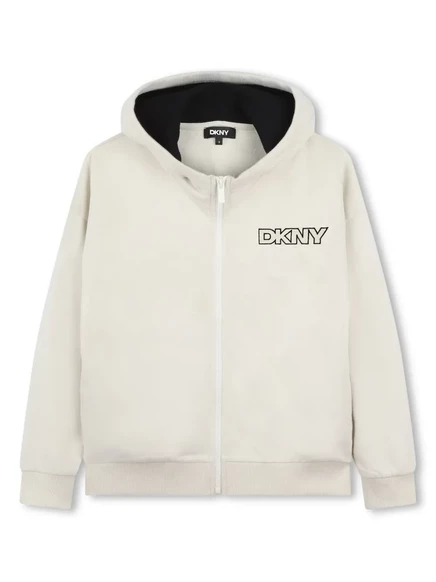 Толстовка с капюшоном с логотипом Dkny Kids neutrals