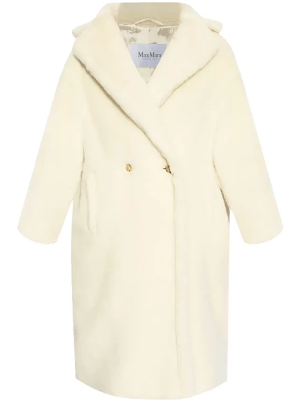 Женское пальто Max Mara Tedgirl двубортное, белое