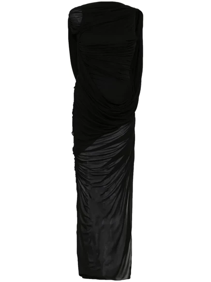 Женское вечернее платье Mugler с открытой спиной, черное