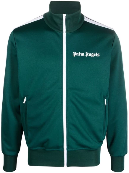 Мужская спортивная куртка Palm Angels с логотипом, зеленая