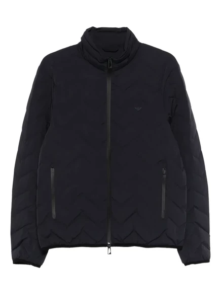 Мужская пуховая куртка Emporio Armani из нейлона, синяя