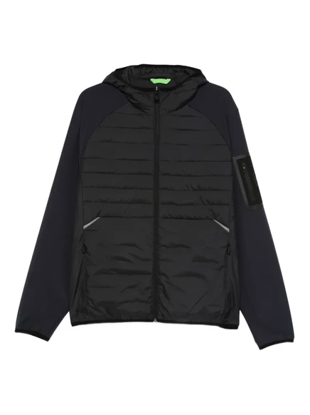 Мужская куртка BOSS Urbanex Hybrid с капюшоном, синяя
