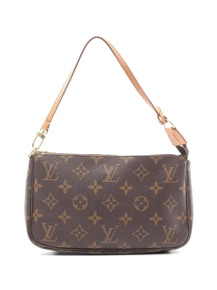 Женская сумка через плечо Louis Vuitton Pochette, коричневая