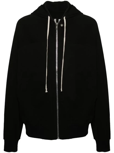 Мужское худи Rick Owens на молнии, черное