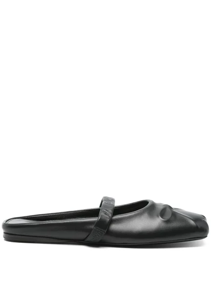 Женские кожаные мюли Marni, черные