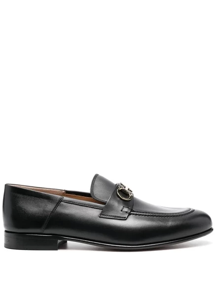 Мокасины Ferragamo 20mm Ottone Gancini с пряжкой black