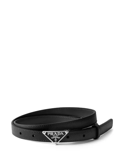 Женский ремень Prada из кожи Saffiano, черный