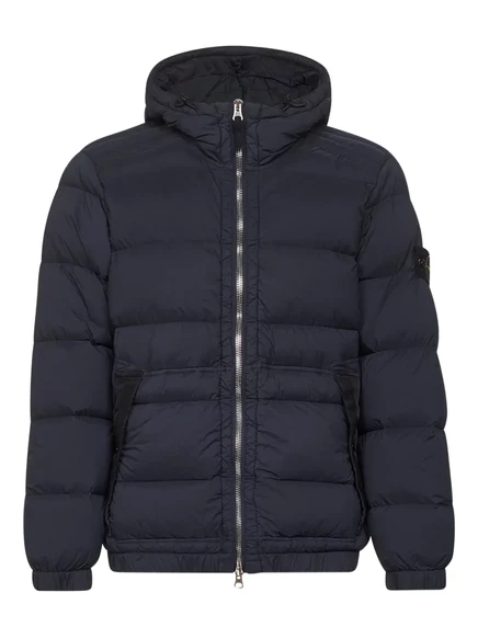 Куртка на молнии с двойным ползунком и подкладкой Stone Island blue