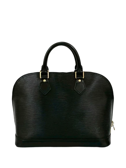 Женская сумка Louis Vuitton Alma PM из кожи Epi, черная
