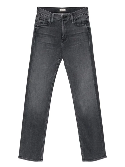 Женские джинсы Mother Mid Rise Rider Skimp, серые