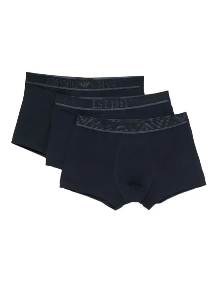 Мужские боксеры Emporio Armani, 3 шт., хлопок, темно-синие