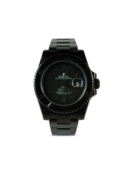 Бывшие в употреблении часы Rolex Submariner Date 40 мм, изготовленные по индивидуальному заказу MAD Paris black