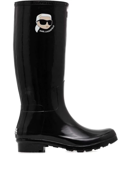 Женские резиновые сапоги Karl Lagerfeld Wellington, черные