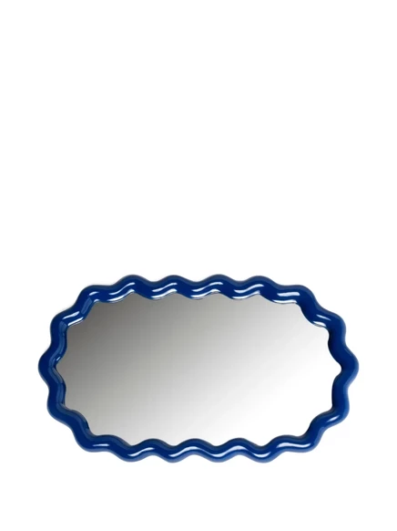 Зеркало &k Amsterdam Zigzag wave 40×24 см, синее