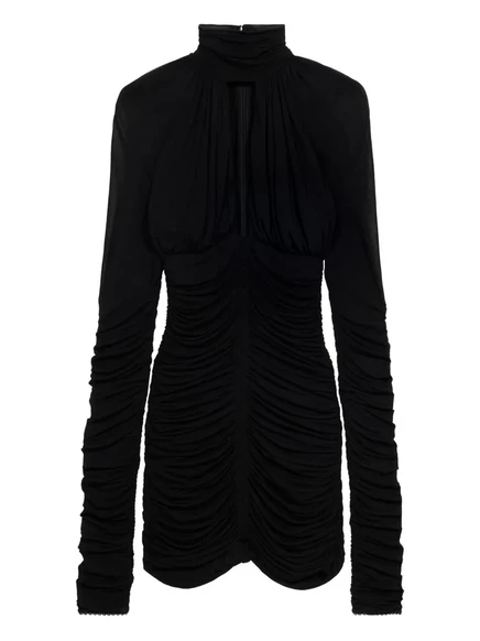Женское мини-платье Blumarine драпированное, черное