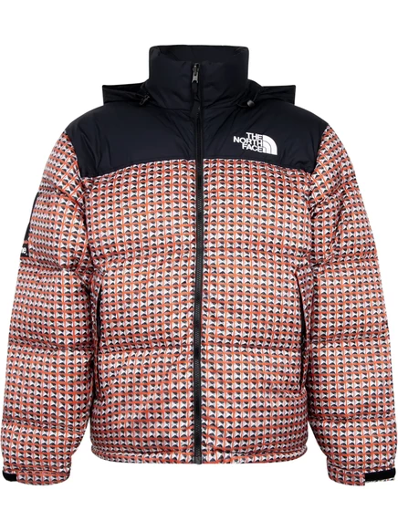 Куртка Supreme x The North Face с заклепками, красная