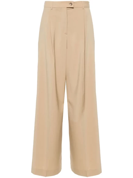 Брюки палаццо средней посадки Sportmax  neutrals