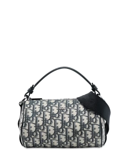 Сумка-мессенджер Christian Dior Pre-Owned Mini Oblique, синяя