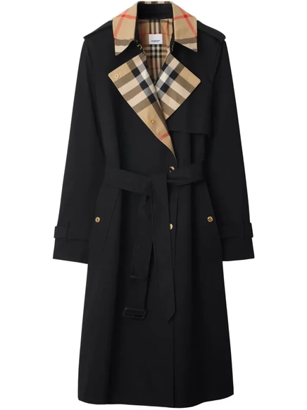 Женский тренч Burberry Long Check, черный