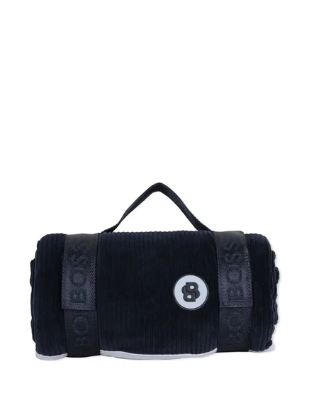 Вельветовое дорожное одеяло BOSS Kidswear из вельветовой ткани blue