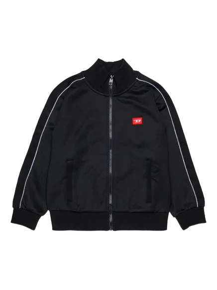 Детская куртка Diesel Kids S‑Lock‑D на молнии, черная