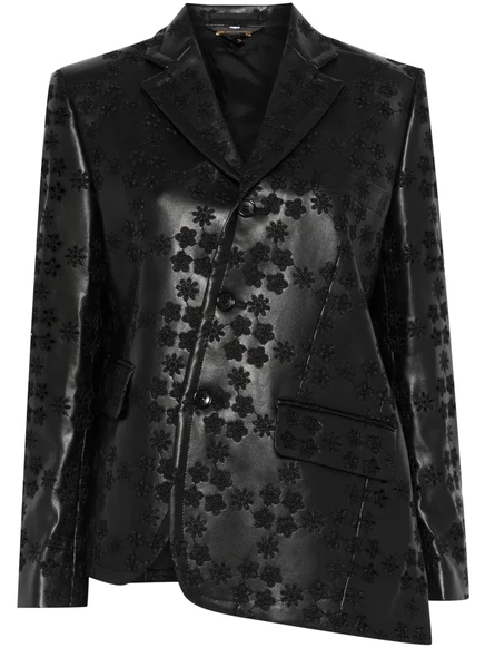 Женский пиджак COMME des GARONS асимметричный, черный
