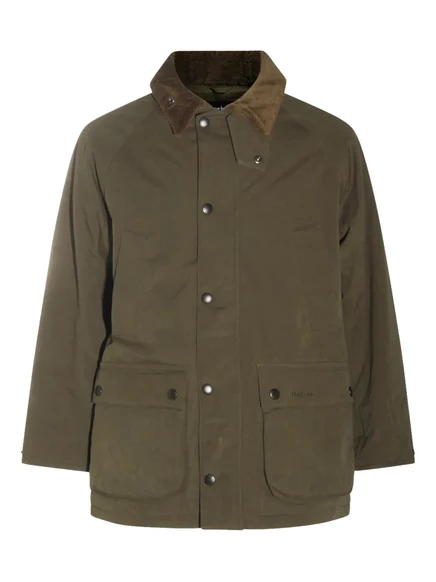 Мужская куртка Barbour Bedale с вельветовым воротником, оливковая