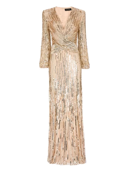 Макси-платье Jenny Packham Cosmos gold