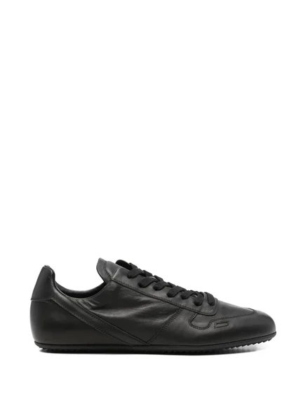 Мужские кеды Rick Owens кожаные, черные