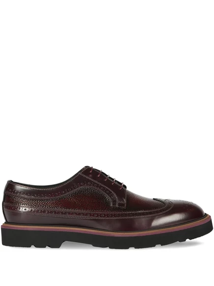 Мужские дерби Paul Smith кожаные на шнуровке, красные