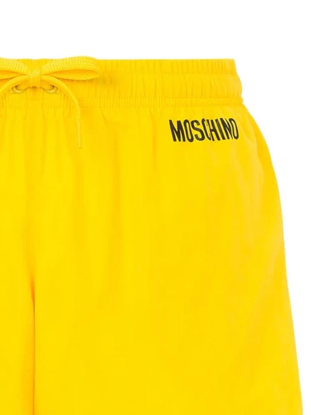 Мужские плавки-шорты Moschino с логотипом, желтые
