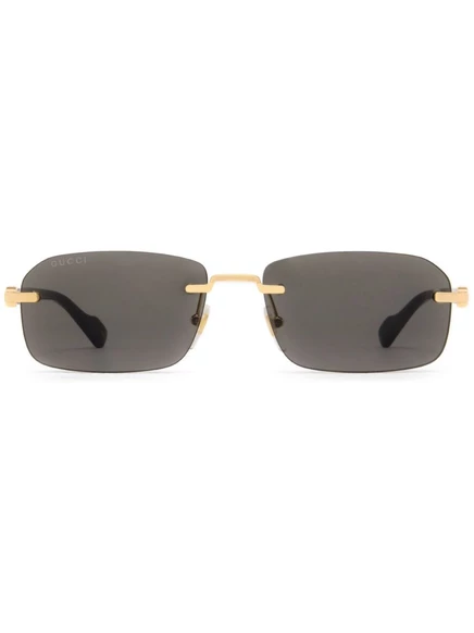 Солнцезащитные очки Gucci Eyewear безободковые, черные
