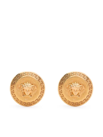Женские серьги-гвоздики Versace Tribute Medusa, золотистые