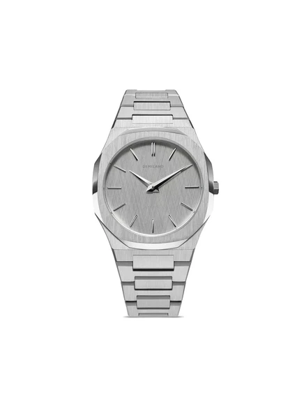 Мужские часы D1 Milano Ultra Thin Linen 40 мм, серебристые