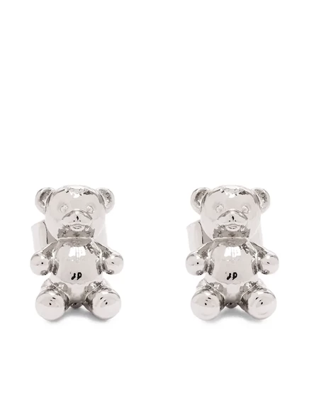 Серьги-гвоздики с плюшевым мишкой Марка Джейкобса silver