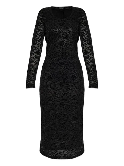 Женское платье Versace Jeans Couture миди, черное