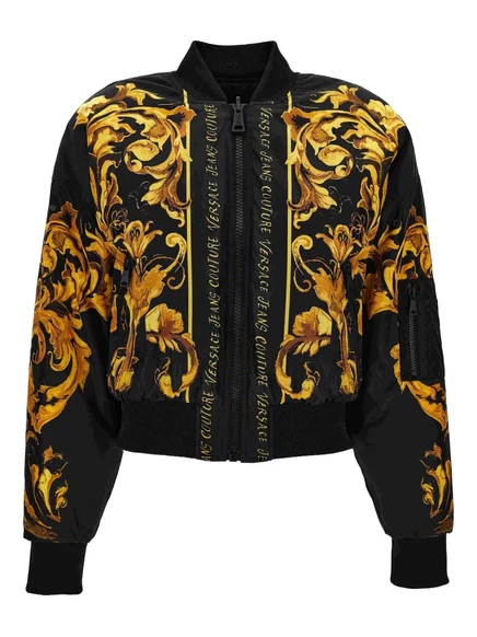 Куртка-бомбер Versace Jeans Couture с барочным принтом