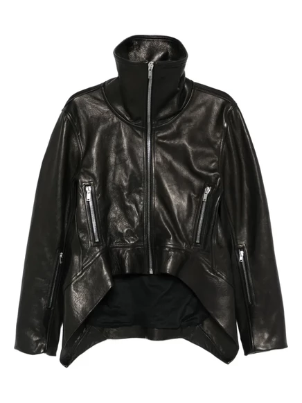 Женская кожаная куртка Rick Owens Exploder, черная