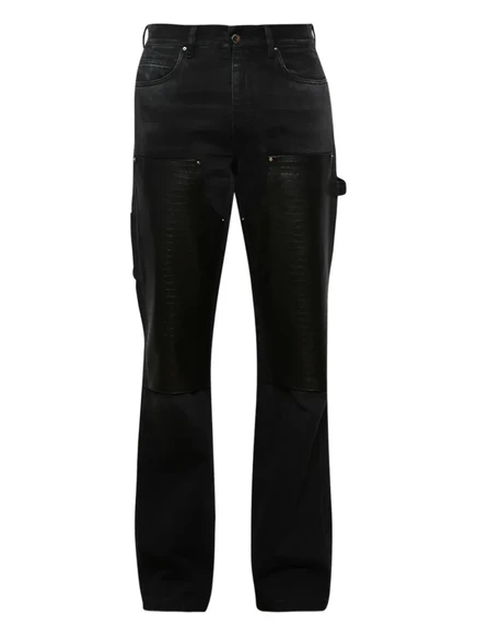 Плотницкие джинсы AMIRI с рельефными вставками black